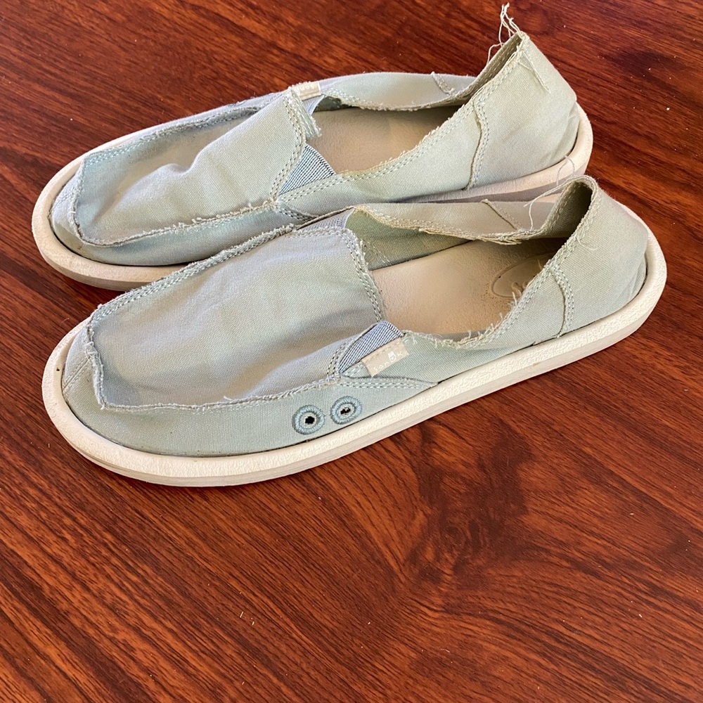 Sanuk Light Blue Flats